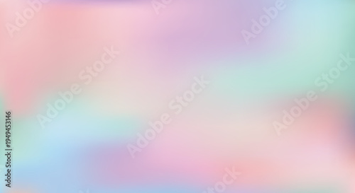 Iridescent Holographic Mesh Gradient Background with Soft Pastel Rainbow Tones