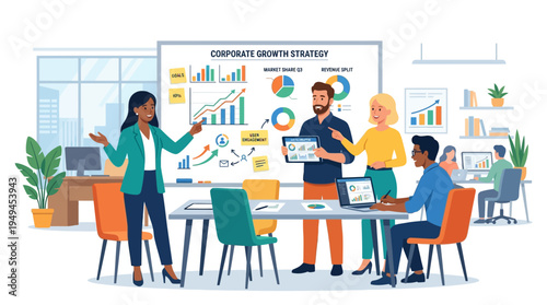 Business People in Meeting Room.