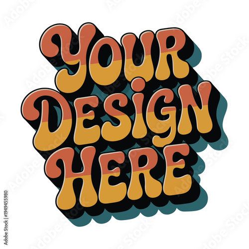 Your Design Here awesome typography t-shirt design