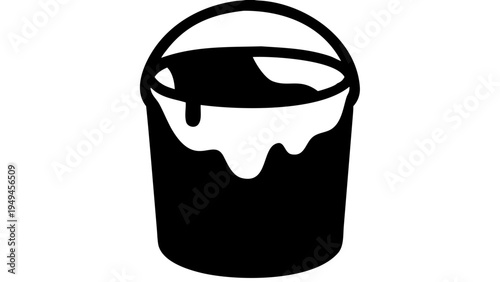 Paint bucket vector illustration