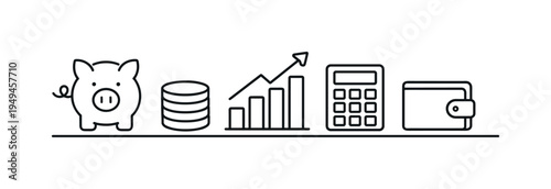Financial growth and long-term investment planning helping individuals build wealth and achieve stable economic future through careful money management and smart decisions, piggy