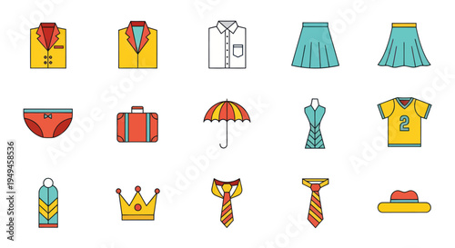 Collection of various fashion accessories.