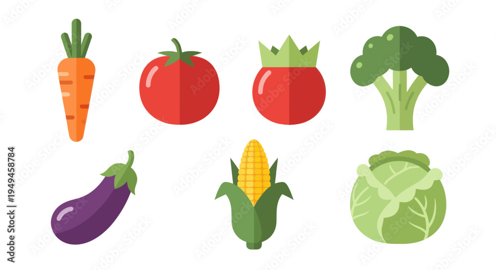 Fototapeta premium Fresh colorful vegetables on display.