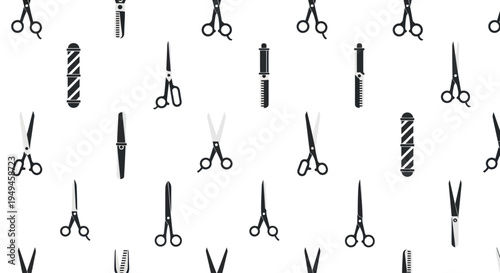 Scissors and hair cutting tools.