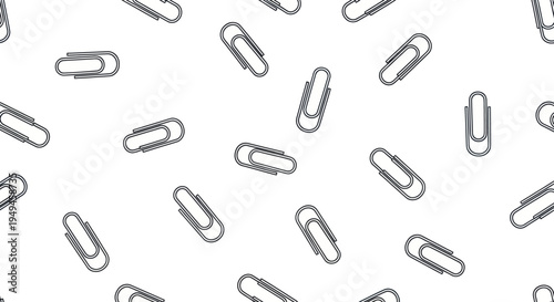 Paper clips on white background.