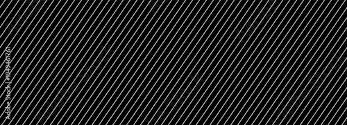 Pattern with diagonal strip slash line. Texture with geometric stripe thin and tilt white straight line. Abstract vector background with angle angled line