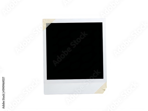 A blank polaroid photo with a white border