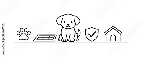 Indoor puppy training solution supporting hygienic pet care and structured learning routines for young dogs adapting to home environments, puppy dog, training pad mat, paw print
