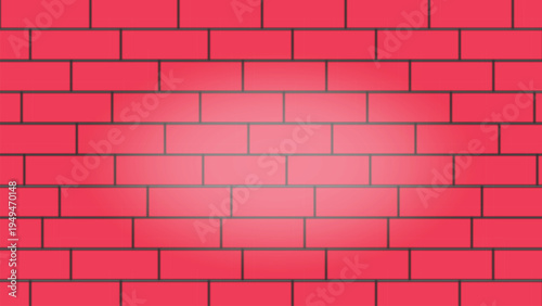 Red Brick Wall with Gradient Effect