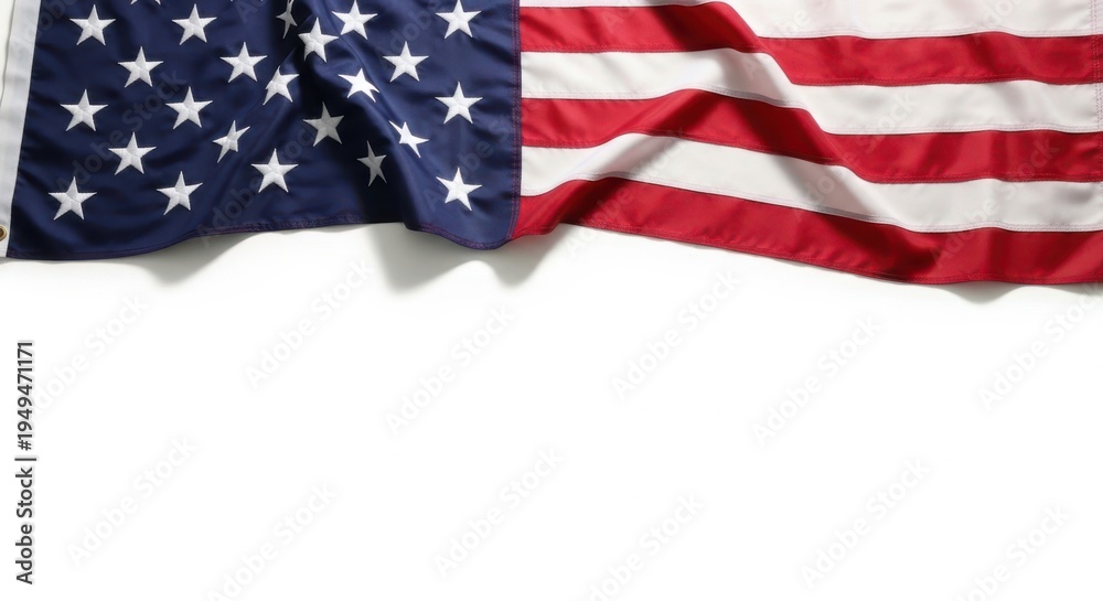 Obraz premium American flag waving in the wind