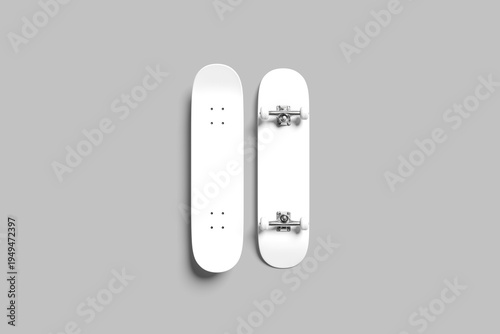 Blank Skateboard Mockup