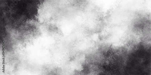 Moody Black and White Smoke Fog Texture Background With Soft Misty Grunge Atmosphere.