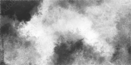 Moody Black and White Smoke Fog Texture Background With Soft Misty Grunge Atmosphere.