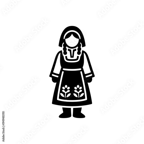 Nordic Peasant Folklore Dress Icon