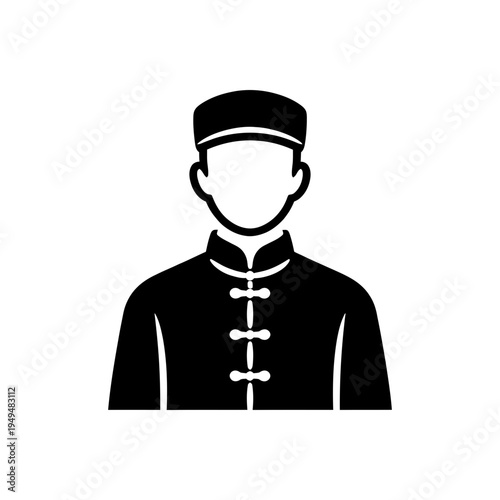 East Asian Tangzhuang Portrait Icon