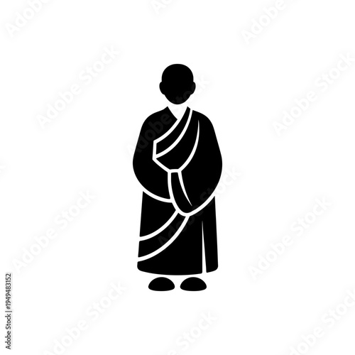 Buddhist Monk Kasaya Robe Icon