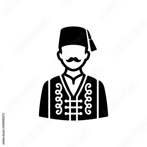 Ottoman Turkish Fez Attire Icon