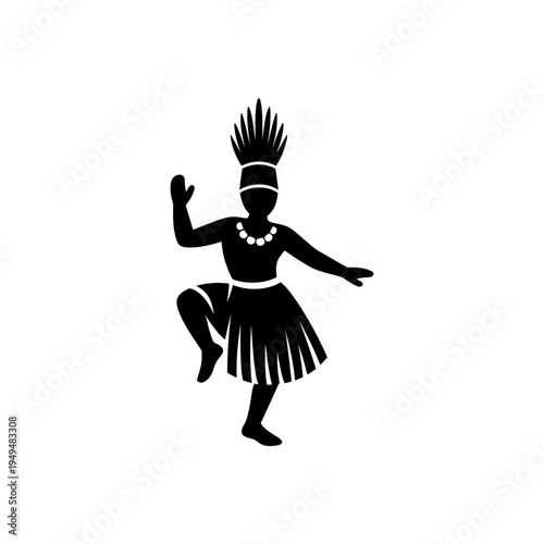 Indigenous Tribal Warrior Dance Icon