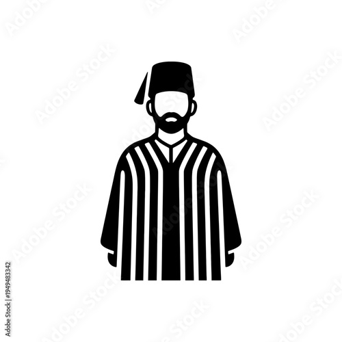 Middle Eastern Fez Costume Icon