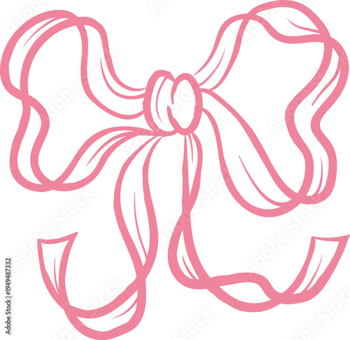 Bow Knot Line Drawing