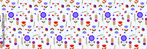 Pattern with simple pretty small flowers, little floral liberty seamless texture background. Spring, summer romantic blossom flower garden seamless pattern for your designs.