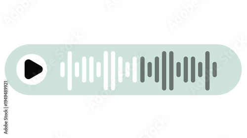 Audio Message Waveform Interface with Play Button