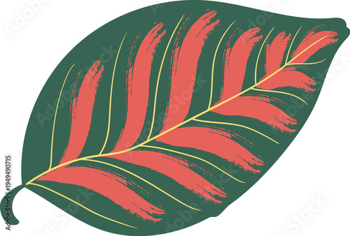 Leaf Brushstroke Tropical