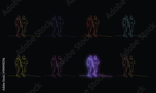 People Group Colorful Design