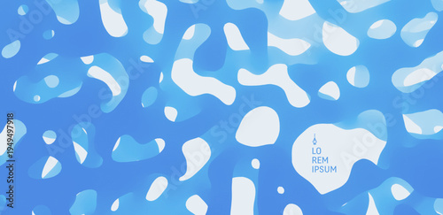 Background texture of porous material. Macrostructural design. 3D vector illustration for brochure, poster, cover, card, presentation, flyer or banner.