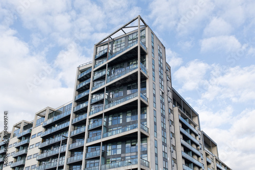 Modern high rise student flats in Glasgow