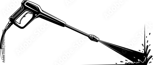 Pressure washer producing a high pressure water jet for effective cleaning