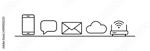 Reliable digital communication and everyday online messaging supporting professional collaboration and modern remote interaction across connected devices, smartphone, speech bubble