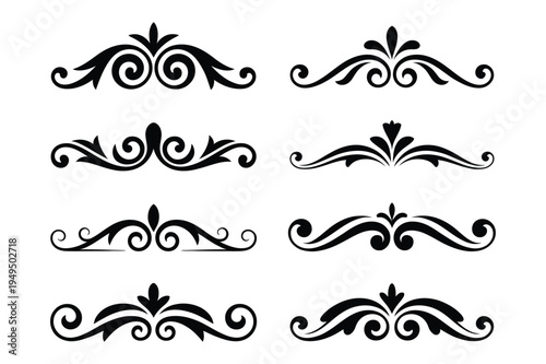 Ornate flourish design elements