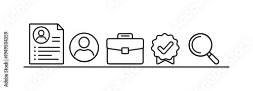 Professional curriculum vitae and job application preparation supporting career development and successful employment opportunities in modern workplaces, document resume page, user