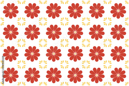 Mexican Background. Pattern With Flower Motif.