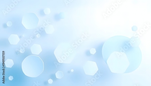 floating pastel blue geometric abstract background modern aesthetic
