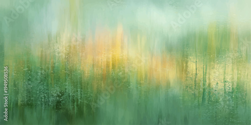 Abstract impressionistic capture, evoking the tranquility of a field. The interplay of colors and light creates a harmonious abstract, suggesting the peaceful essence of nature.