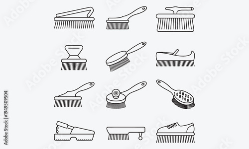 A set of 21 editable stroke icons representing essential shoe care steps and tools. Perfect for packaging, manuals,