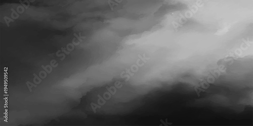 Dramatic, grayscale image of swirling, ominous clouds creating an atmospheric, moody sky. 