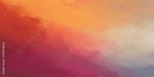 Abstract vibrant gradient of color transitions from fiery red and orange to soft, calm hues, evoking the mood of a sunset. 