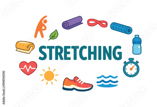Healthy daily stretching routine focused on improving flexibility, reducing muscle tension, and maintaining comfortable body movement during work or study days. STRETCHING