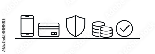 Online banking convenience and secure financial transactions enabling people to manage accounts, payments, and digital money services through modern mobile technology, smartphone
