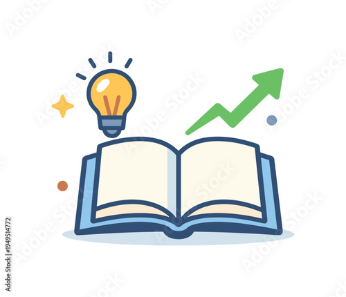 Continuous professional learning and knowledge development in a modern digital environment where individuals improve skills and adapt to changing technologies, a simple open book