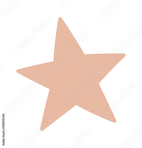 Minimalist bohemian star design element