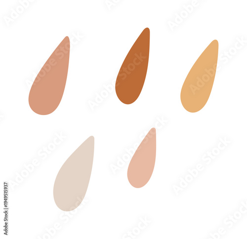 Rain drops kids boho element