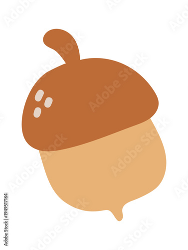 Acorn kids boho decorative element