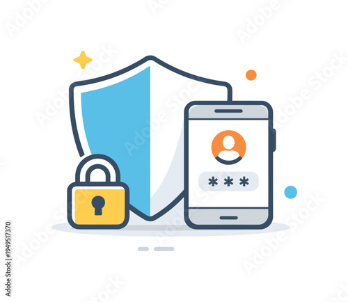 Digital cybersecurity awareness and protection of personal accounts in an increasingly connected online environment where users safeguard sensitive information, a simple shield