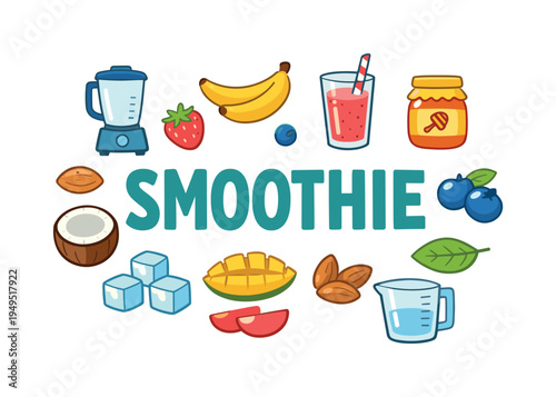 Healthy fruit smoothie preparation concept focused on blending fresh fruits, creating nutritious drinks, and supporting balanced daily wellness through natural ingredients