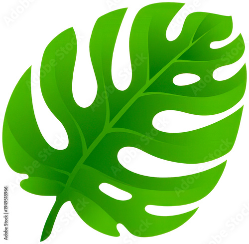 vector illustration of green leaf
