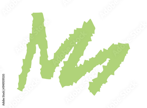 Green grass chalk hand drawn